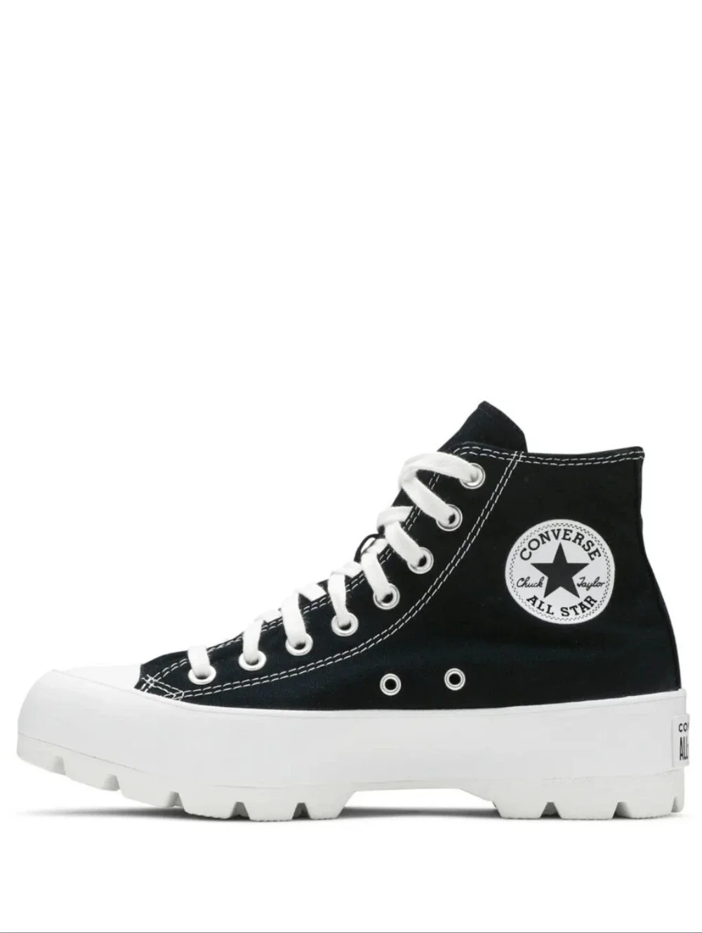 Converse Chuck Taylor All Star Hi Lugged 'Black' Platform Canvas Sneakers 7